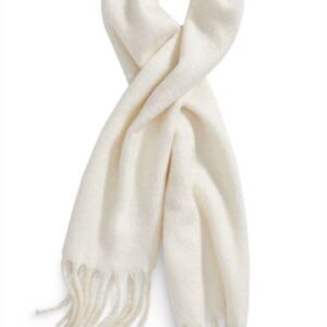 bufanda larga beige