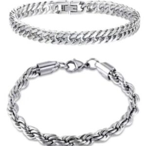 Pulseras Plateadas