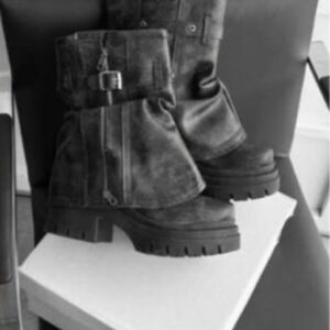 bota caña media montable