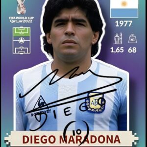 figurita de diego armando maradona